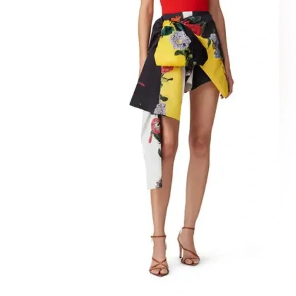 Oscar de la Renta Ivory Multi Skort Size 8 MSRP $1490 - Picture 2 of 12